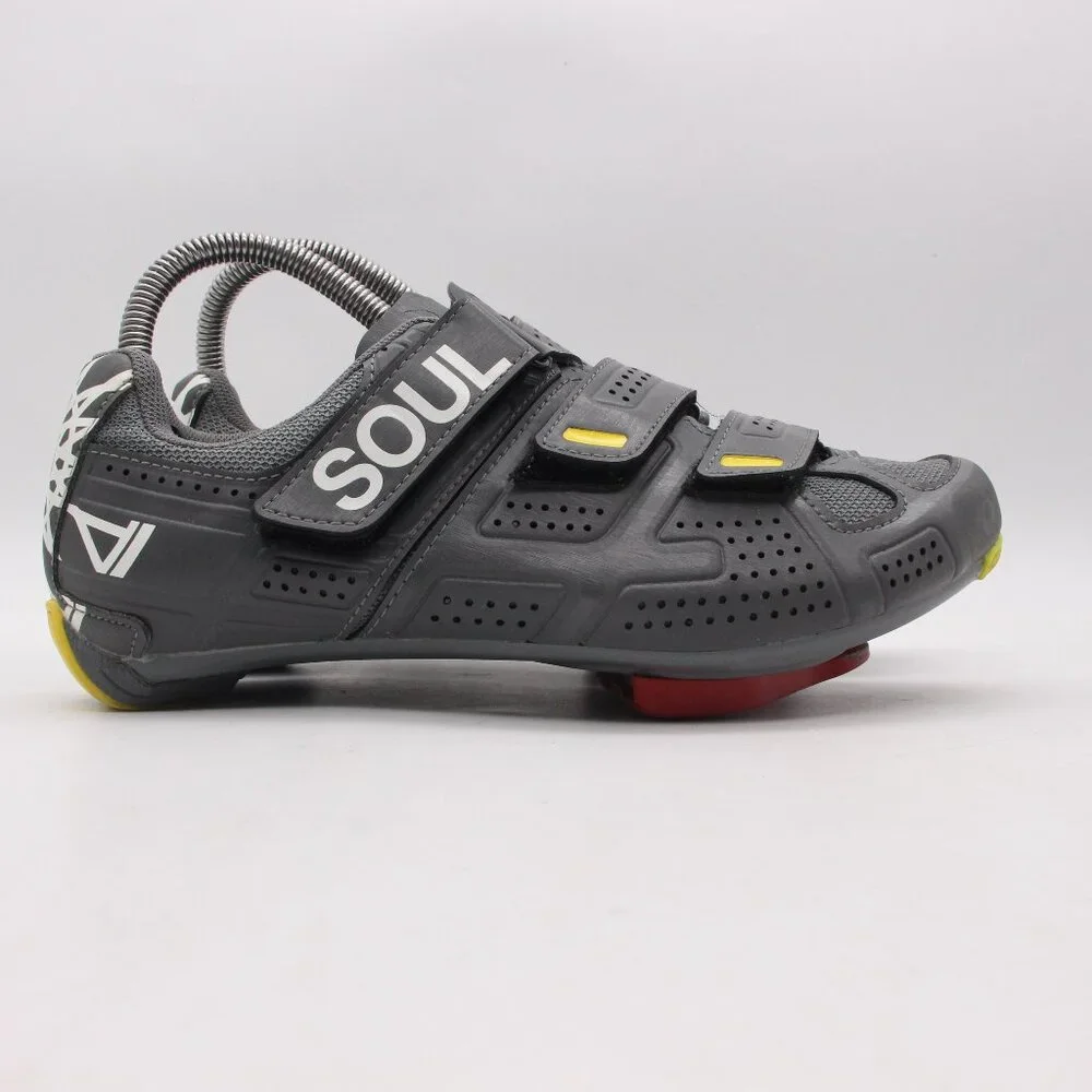 Pearl Izumi Soul Cycle Road Cleats Men's Size EU Size 40 Gray Cycling Shoes